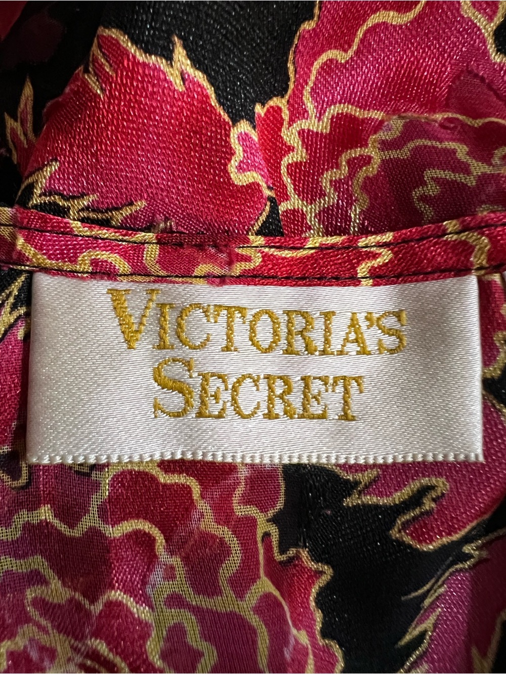 Vintage Victorias Secret Gold Label Floral Night Shirt Gown Semi-Sheer Size P - Picture 6 of 9